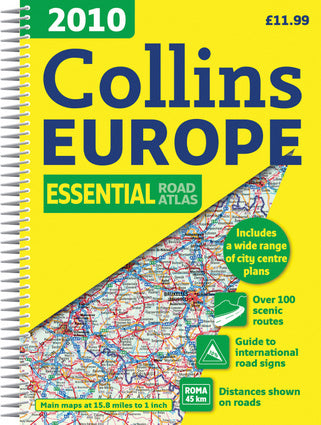 2010 Collins Europe Essential Road Atlas