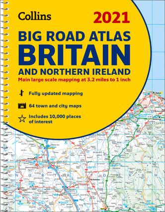 2021 Collins Big Road Atlas Britain and Northern Ireland