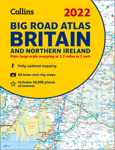 2022 Collins Big Road Atlas Britain and Northern Ireland