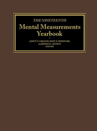 The Nineteenth Mental Measurements Yearbook (Revised)