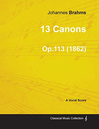 13 Canons - A Vocal Score Op.113 (1862)