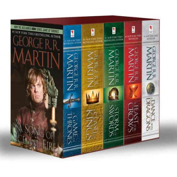 George R. R. Martin's A Game of Thrones 5-Book Boxed Set (Song of Ice and Fire Series): A Game of Thrones, A Clash of Kings, A Storm of Swords, A Feast for Crows, and A Dance with Dragons