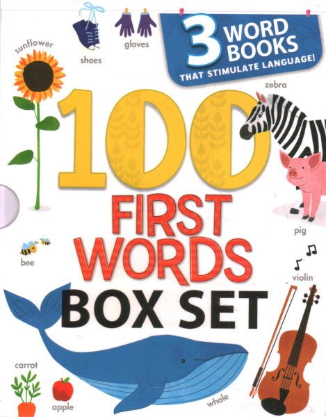 100 First Words Box Set: 3 Word Books That Stimulate Language (Us Edition)