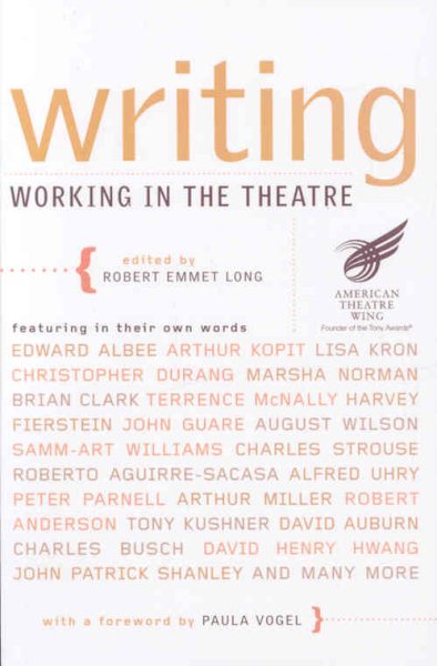 Writing: Working in the Theatre