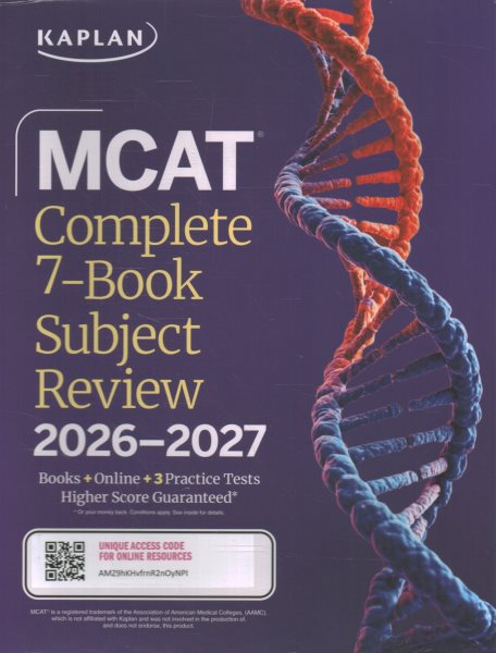 MCAT Complete 7-Book Subject Review 2026-2027, Set Includes Books, Online Prep, 3 Practice Tests