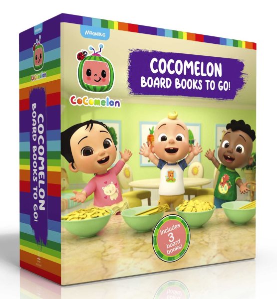 CoComelon Board Books to Go! (Boxed Set): Pasta Party!; I Like My Name; Let's Meet the Doctor!