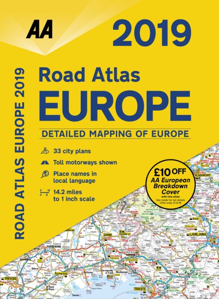 2019 Road Atlas Europe 2019
