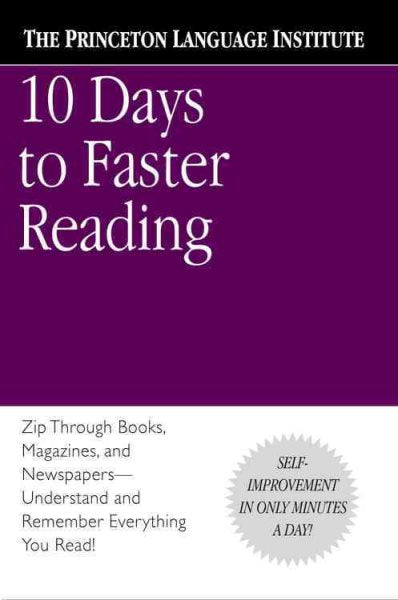 10 Days to Faster Reading