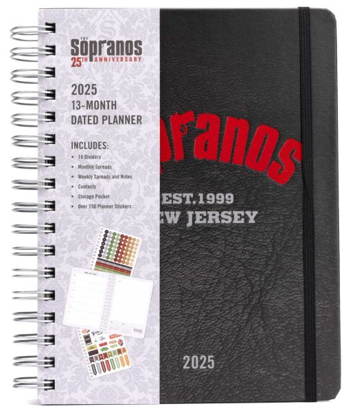 2025 The Sopranos 13-Month Weekly Planner