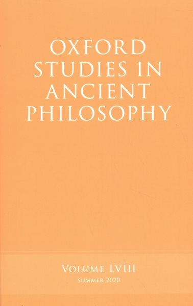 Oxford Studies in Ancient Philosophy, Volume 58