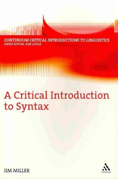 A Critical Introduction to Syntax