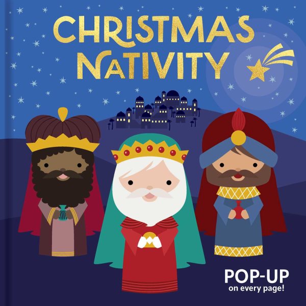 Christmas Nativity: Pop-Up Book: Hardcover board book with fun pop-ups on each spread!