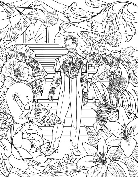 Color In Harry: A Unofficial Harry Styles Coloring and Sticker Book