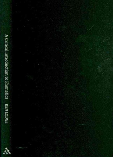 A Critical Introduction to Phonetics