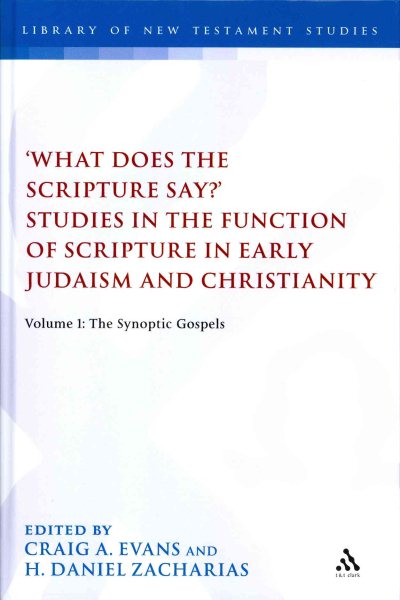 'What Does the Scripture Say?' Studies in the Function of Scripture in Early Judaism and Christianity, Volume 1: Volume 1: The Synoptic Gospels