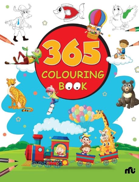 365 Colouring Book for Kids: Painting and Drawing Book with 368 Big Pictures