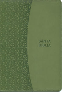 Biblia Reina Valera 1960 Tamaño grande, letra grande piel verde con cremallera /  Spanish Holy Bible RVR 1960. Large Size, Large Print Green Leather with Zippe