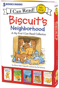 Biscuit's Neighborhood: A Box of 5 Stories for Beginning Readers and Dog Lovers