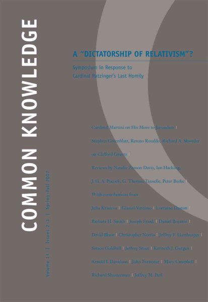 A Dictatorship of Relativism ?: Symposium in Response to Cardinal Ratzinger's Last Homily Volume 13