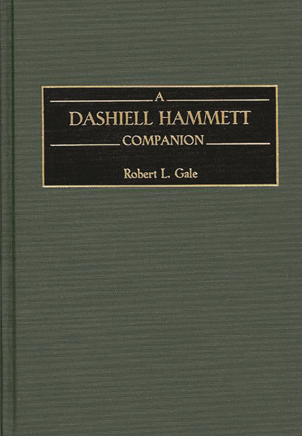 A Dashiell Hammett Companion