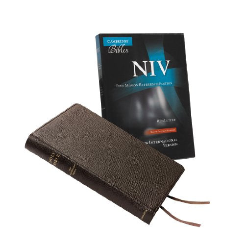 NIV Pitt Minion Reference Edition, Brown Goatskin Leather, Red Letter Text: Ni446: Xr (Revised)